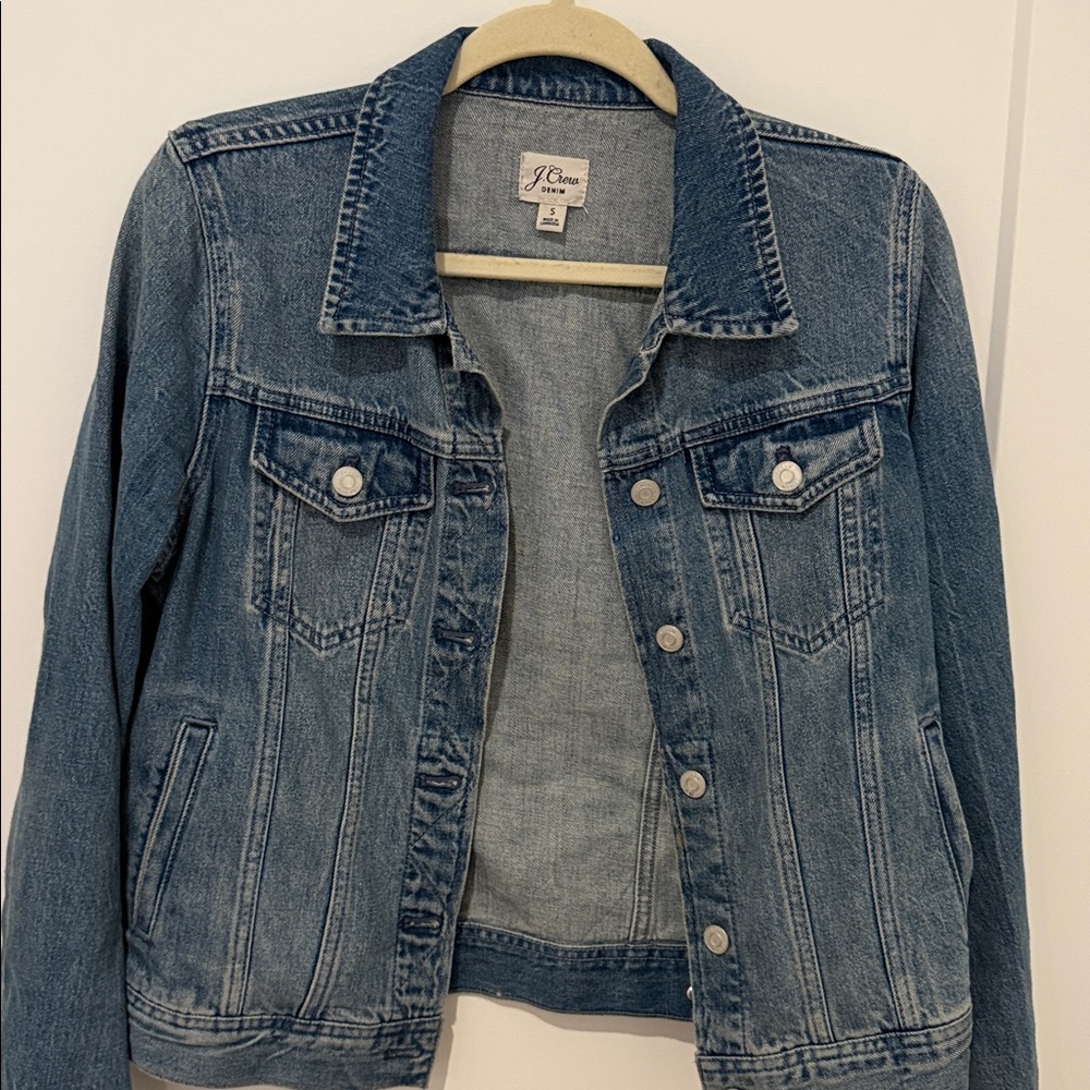 J. Crew Denim Jacket size s  EUC